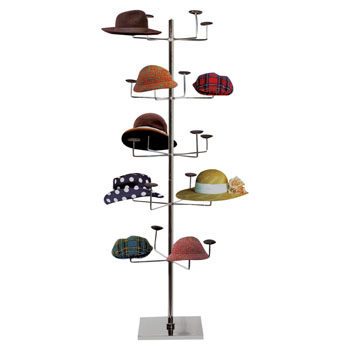 Floor Standing Hat Rack Display - Millinery Rack