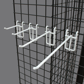 White Grid Screen Hooks