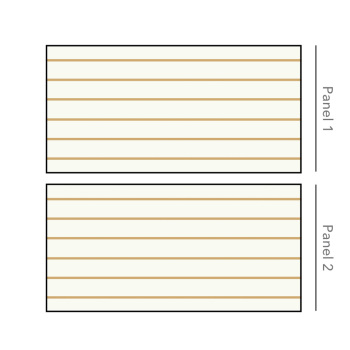 2' H x 4' W White EZ Ship Slatwall Panels