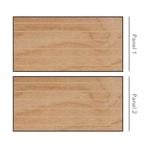 2x4 EZ Ship Melamine Slatwall Panels