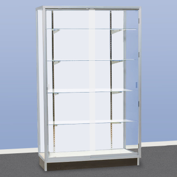 48 x 72 in. Glass Display Case - Wall Showcase with Wood Back