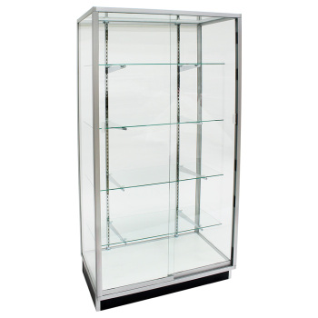 36 x 72 in. Glass Display Case - Wall Showcase with Glass Back