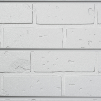White Brick Slatwall Panel - 2' H x 8' W