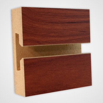Cherry Horizontal Slatwall Panels - 4' H x 8' W