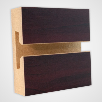 Mahogany Horizontal Slatwall Panels - 4' H x 8' W