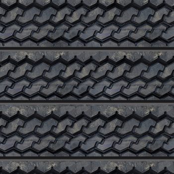 Tire Tread Slatwall Panel - 2' H x 8' W