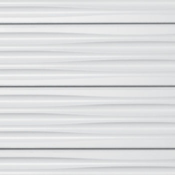 White Wave Slatwall Panel - 2' H x 8' W