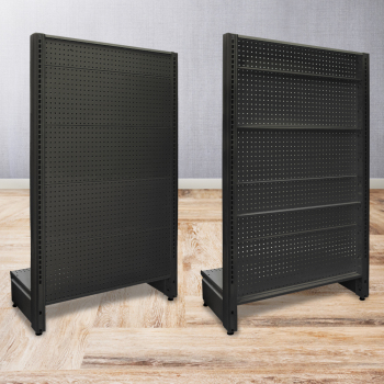 Gondola Back Panel Kit- Pegboard - Matte Black