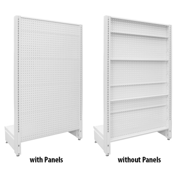 Gondola Back Panel Kit- Pegboard - White