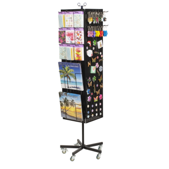 Floor Standing Metal Pegboard Spinner Rack