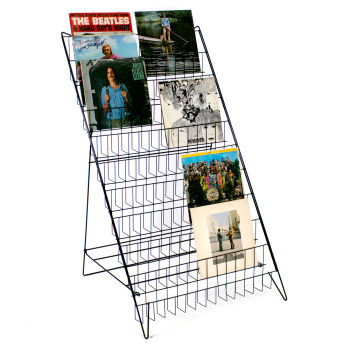Folding LP Display Rack for 120 Vinyl Records - Floor Standing