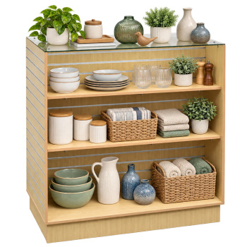 Glass Top Shelf for the Slatwall H Gondola - #3433 and #3749 