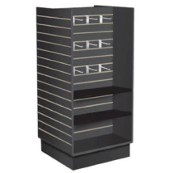 Black Slatwall Gondola Display - 25 1/2 in. W x 24 in. D x 54 in. H