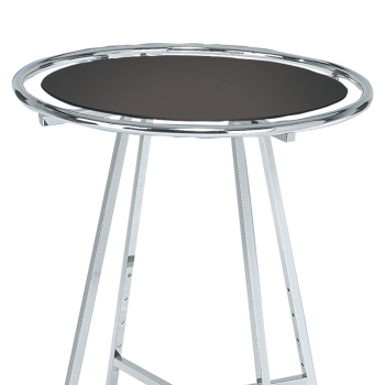 30 in Black Melamine Topper for Round Rack