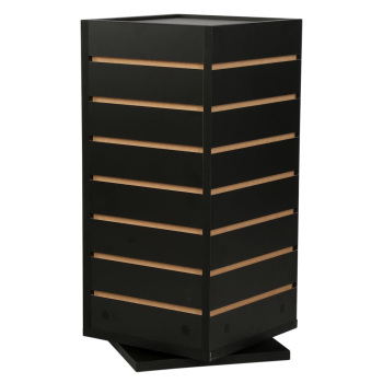 4-Sided Slatwall Counter Display - Black 