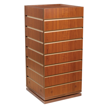 4-Sided Slatwall Counter Display - Cherry 
