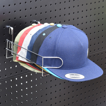 12 Cap Display for Pegboard - Chrome
