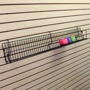 3 In. Deep Angled Slatwall Shelves