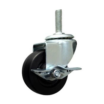 Caster with Brake for the Pipe Displays