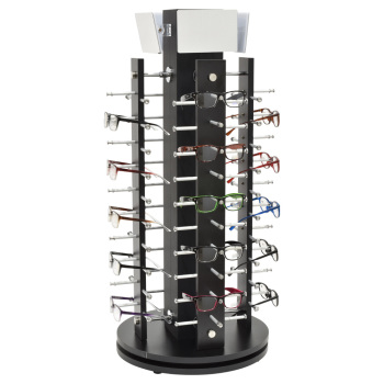 Black Countertop Eyewear Spinner Display - Holds 40 pairs 