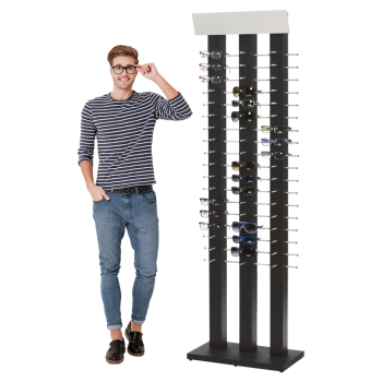 Floor Standing Wall Display for Sunglasses - Holds 54 pair of sunglasses