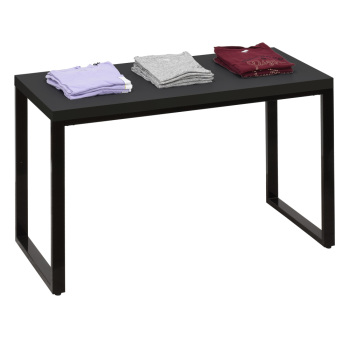 Large Retail Display Table With Black Steel