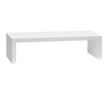 Glossy White Riser For The Modern Table 