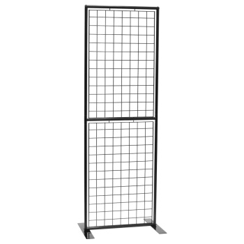 Portable Grid Merchandising Display Rack - 24 in. W x 81 in. H