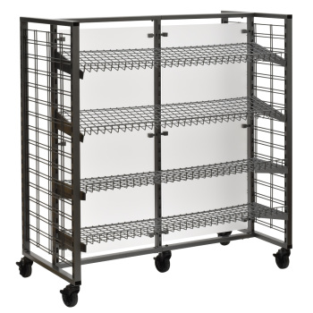 Di Simo 48 in Gondola Display Merchandiser with 8 Adjustable Wire Shelves