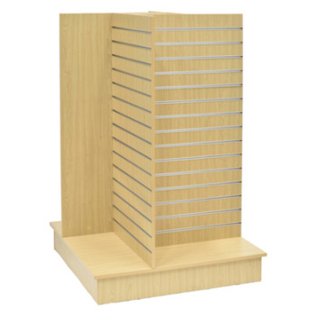 Heavy Duty Quad Slatwall Display With Metal Inserts - 36 In X 36 In X 54 In
