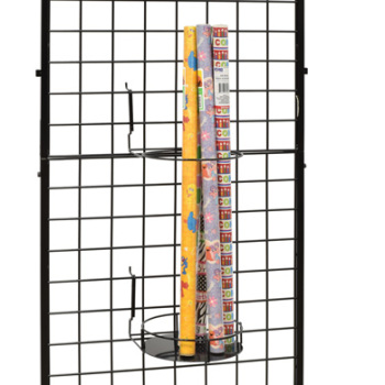 2 Piece Adjustable Height Gridwall Vertical Circular Retail Display - 9 in Diameter 