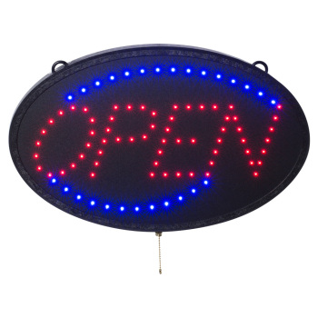 Oval LED Open Sign