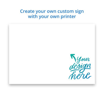 Blank White Printable Price Cards 