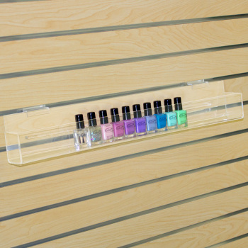 Acrylic J Shelf for Slatwall