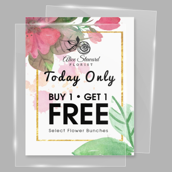 22 in. x 28 in. Clear Protective Pocket for Posters