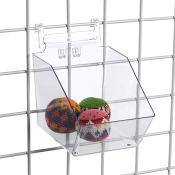 Clear Plastic Bins for Gridwall 