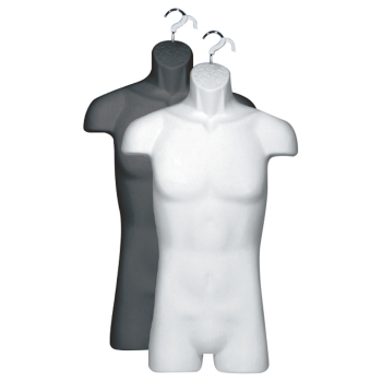 Male 3/4 Body Molded Half Form With Hanging Hook