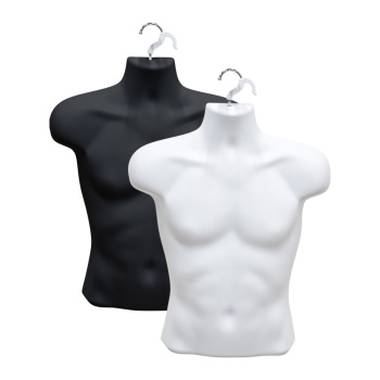 Male Upper Torso Molded Half Form With Hangin