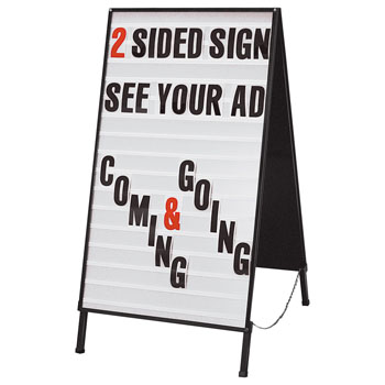 Outdoor & Indoor Double Sided Changeable Letter Sidewalk Sign 