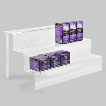 3-Tier Acrylic Step Riser Display - 18 in Wide
