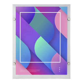 18 x 24 Wall Mounted Acrylic Standoffs Sign Holder