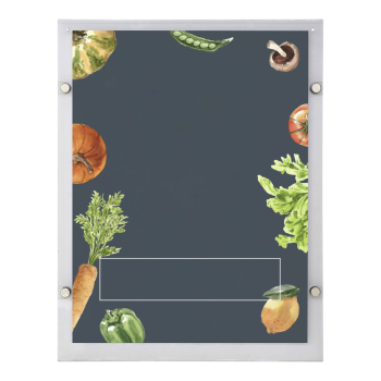 22 x 28 Wall Mounted Quick Change Acrylic Sign Holder with Standoffs