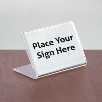   Acrylic Countertop Sign Holders