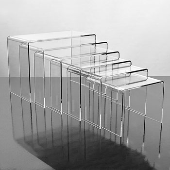 Acrylic Display Risers - Set of 6