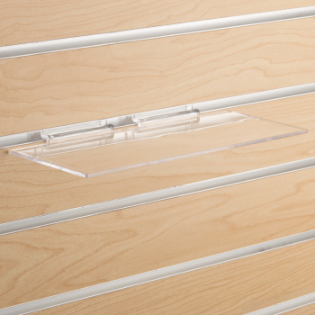 Acrylic Slatwall Shelf - 12 in. W x 6 in. D