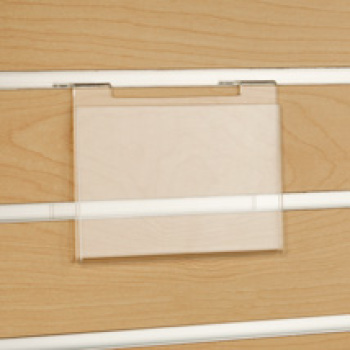 Acrylic Sign Holder for Slatwall - 5 1/2 in. x 3 1/2 in. 