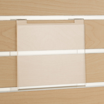 Acrylic Slatwall Sign Holder - 7 in. W x 5.5 in. H