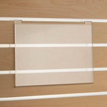 Acrylic Slatwall Sign Holder - 7 in. High x 11 in. Wide