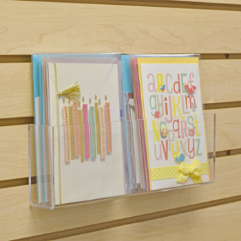 Acrylic Tray for Slatwall - 12 in. W x 2 in. D x 4 in. H