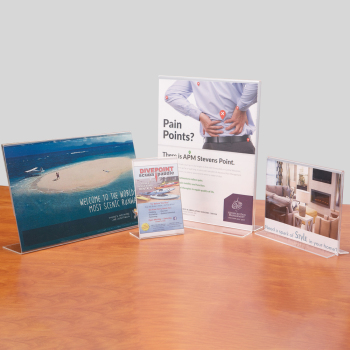 Double Sided Acrylic Sign Holders